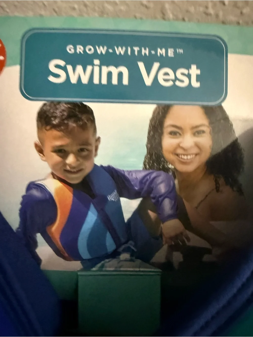Teal & Navy Kids Swim Vest
